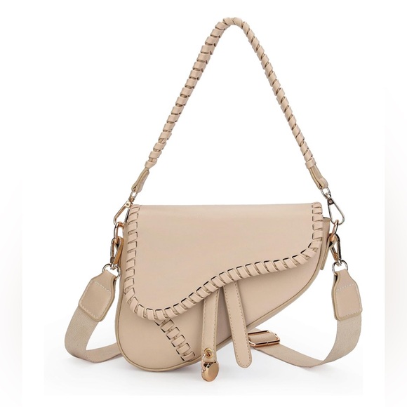 Beige Roped Handbag - Picture 1 of 2